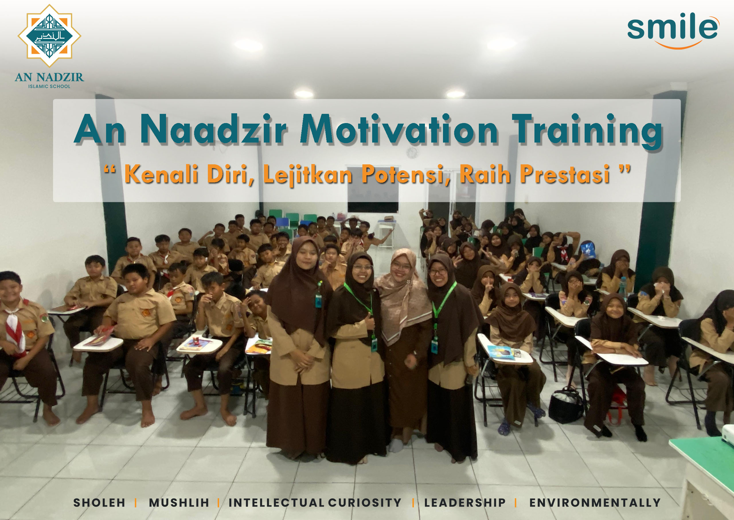 Kegiatan An Naadzir Motivation Training dengan tema “kenali diri, lejitkan potensi, raih prestasi”